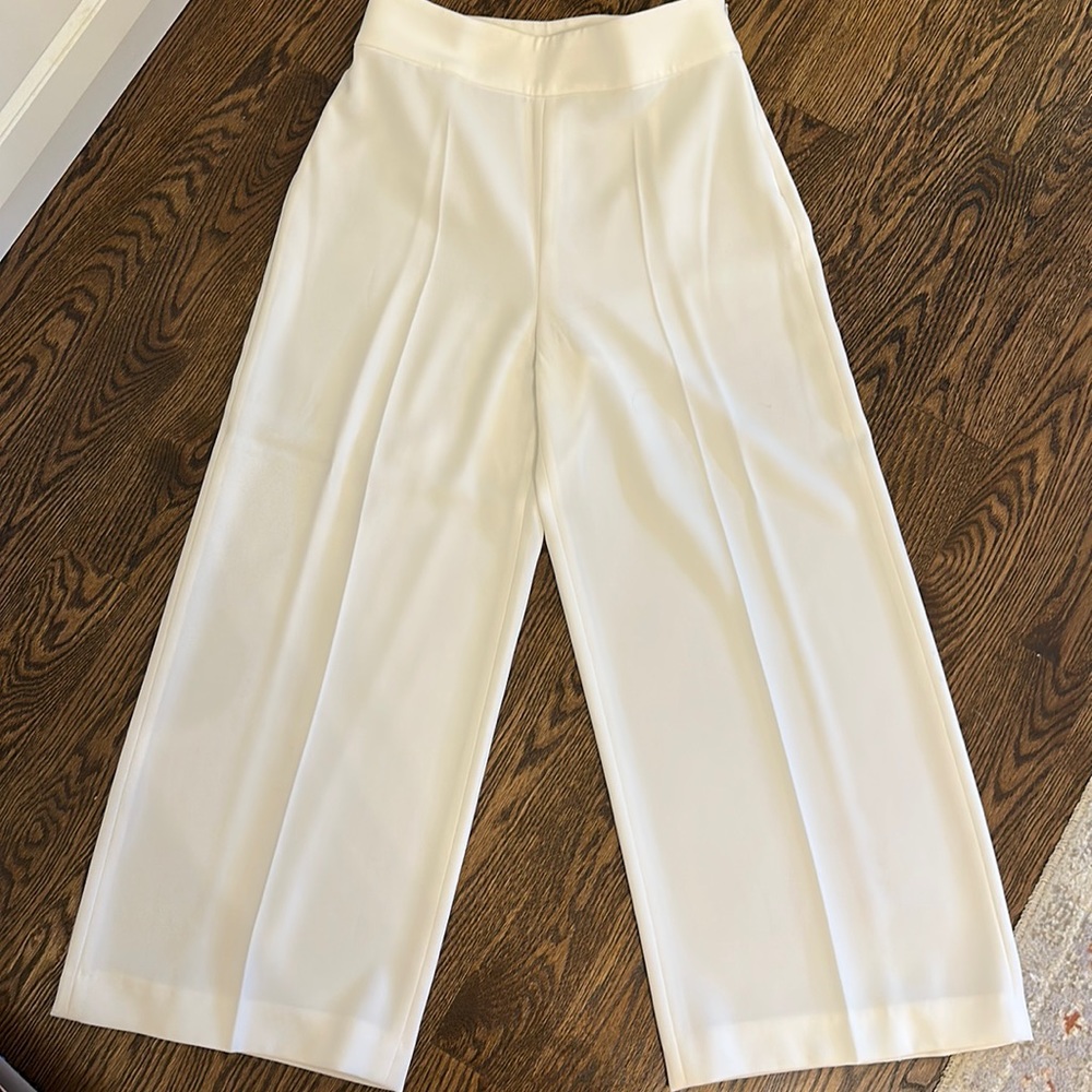 Zara Wide Leg Cream Pants